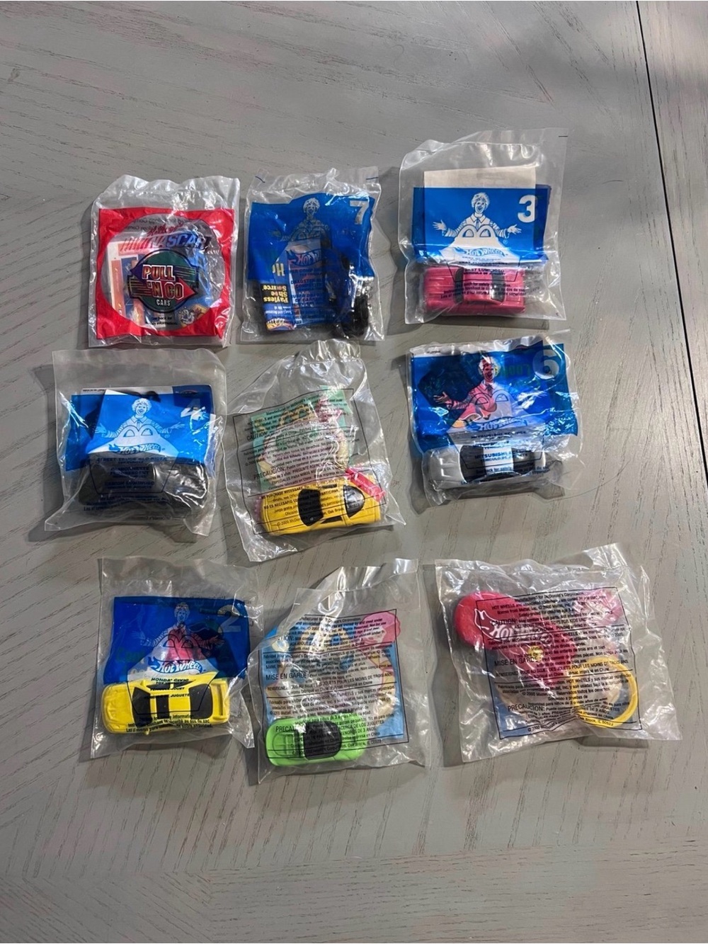 Vintage McDonald’s Hot Wheels Happy Meal Toys 90's Lot Of 9 - All NIP